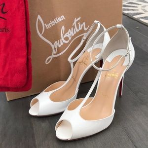 Christian Louboutin - Senora Patent 100mm, White